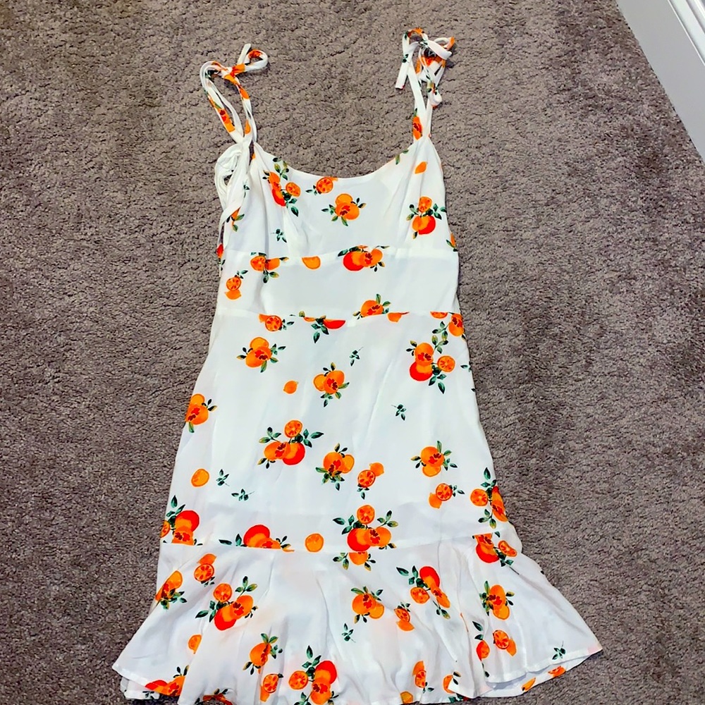 Orange sun dress